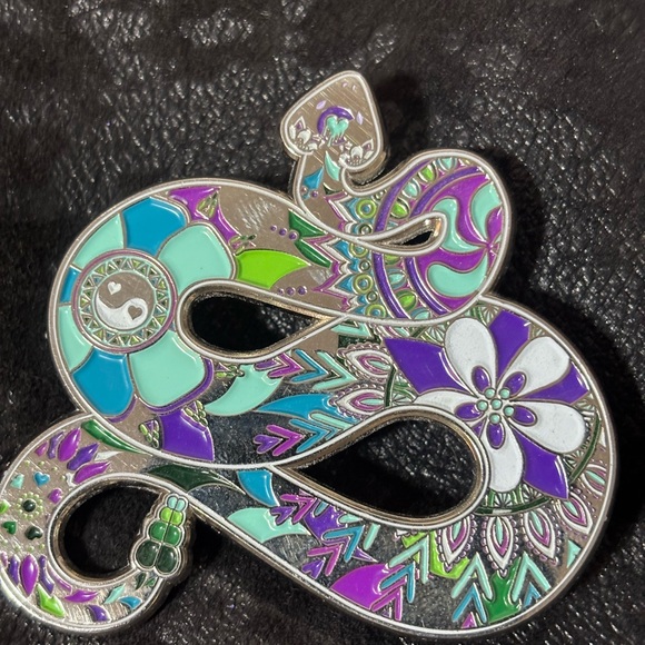 EVOL Colorado Designs Enamel Pin Mandala Snake Colorful Artisan Lmt. Ed. 3/760 - Picture 5 of 6